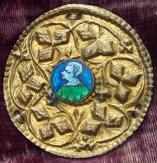Costume Ornament with Profile Portrait, c. 1380/1400. Creator: Unknown