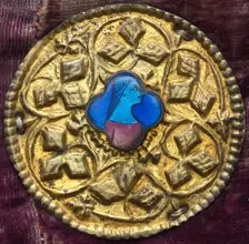 Costume Ornament with Profile Portrait, c. 1380/1400. Creator: Unknown