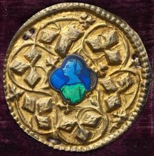Costume Ornament with Profile Portrait, c. 1380/1400. Creator: Unknown