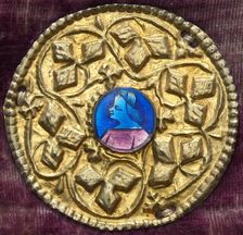 Costume Ornament with Profile Portrait, c. 1380/1400. Creator: Unknown