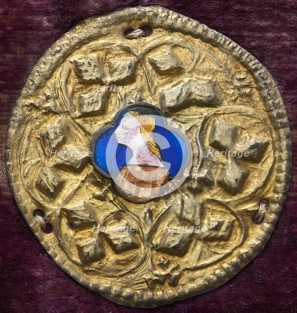 Costume Ornament with Profile Portrait, c. 1380/1400. Creator: Unknown.