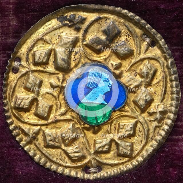 Costume Ornament with Profile Portrait, c. 1380/1400. Creator: Unknown.