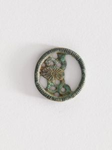 Costume ornament: lotus leaf, Goryeo period, 12th-13th century. Creator: Unknown