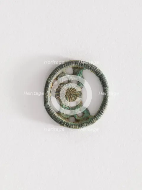 Costume ornament: lotus leaf, Goryeo period, 12th-13th century. Creator: Unknown.