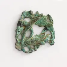 Costume ornament; pair of geese and water plants, Goryeo period, 12th-13th century. Creator: Unknown