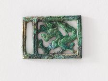 Costume ornament: striding dragon, Goryeo period, 12th-13th century. Creator: Unknown