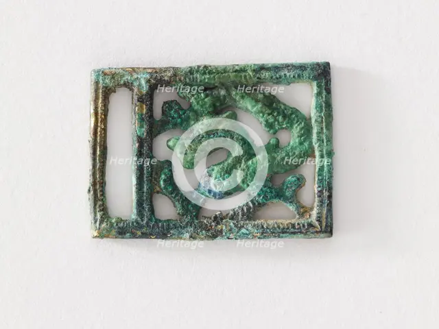 Costume ornament: striding dragon, Goryeo period, 12th-13th century. Creator: Unknown.