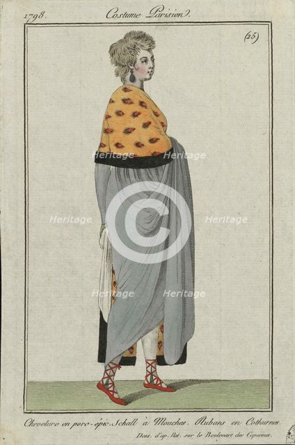 Costume parisien, 1798. Creator: Anonymous.