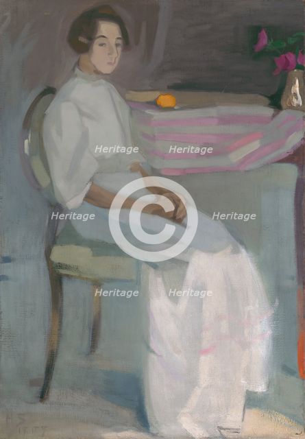 Costume Picture II, 1909. Creator: Helene Schjerfbeck.