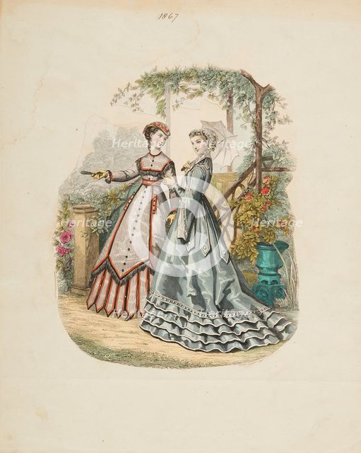Costume plate, 1867. Creator: Unknown.