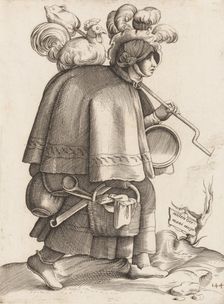 Costume Plate: Wife of a Warrior from Germany, ca. 1558-70. Creator: Unknown