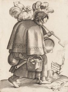 Costume Plate: Wife of a Warrior from Germany, ca. 1558-70. Creator: Unknown