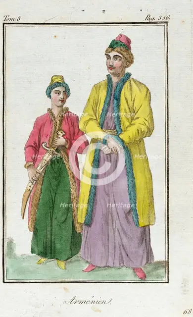Costume Plate (Arménien), Late 18th to early 19th century. Creators: Jacques Grasset de Saint-Sauveur, LF Labrousse.