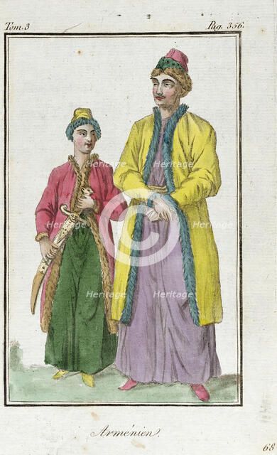 Costume Plate (Arménien), Late 18th to early 19th century. Creators: Jacques Grasset de Saint-Sauveur, LF Labrousse.