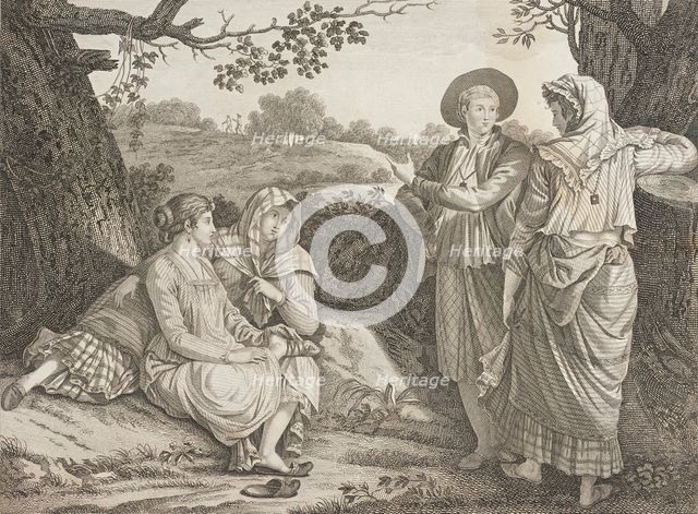 Costume Plate (Dresses of the Inhabitants of Manilla), 1810. Creator: Unknown.