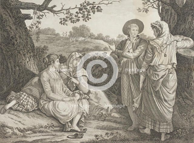 Costume Plate (Dresses of the Inhabitants of Manilla), 1810. Creator: Unknown.