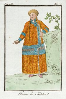 Costume Plate (Femme de Katchin), Late 18th to early 19th century. Creators: Jacques Grasset de Saint-Sauveur, LF Labrousse