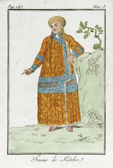 Costume Plate (Femme de Katchin), Late 18th to early 19th century. Creators: Jacques Grasset de Saint-Sauveur, LF Labrousse
