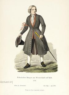 Costume Plate (Friesischer Bürger aus Westerland auf Sylt), 19th century. Creator: Unknown