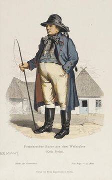 Costume Plate (Pommerscher Bauer aus dem Weizacker), 19th century. Creator: Unknown
