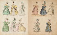 Costume plates, 1832-34. Creator: Unknown