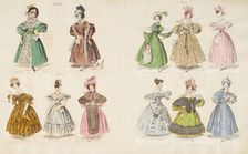 Costume plates, 1833. Creator: Unknown