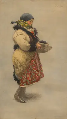 Costume study, 1920. Creator: Joza Uprka