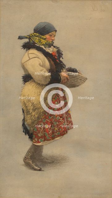 Costume study, 1920. Creator: Joza Uprka.