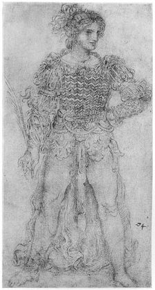 Costume Study, 1954. Artist: Leonardo da Vinci