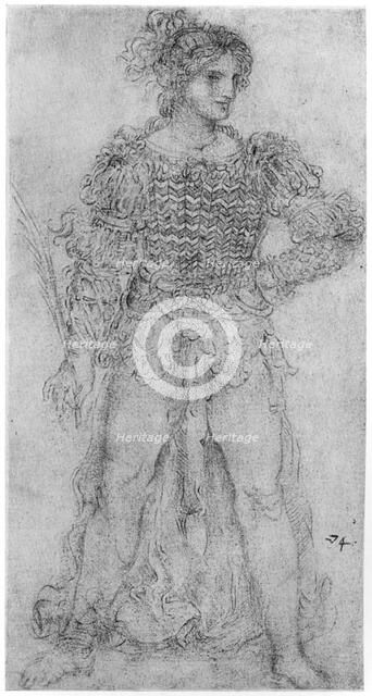 Costume Study, 1954. Artist: Leonardo da Vinci