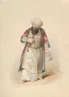 Costume Study for Osmin in the "Abduction from the Seraglio" by W.A. Mozart, ca. 1830-50. Creator: Johann Georg Christoph Fries