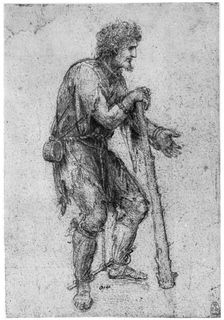 Costume Study, late 15th or early 16th century (1954).Artist: Leonardo da Vinci