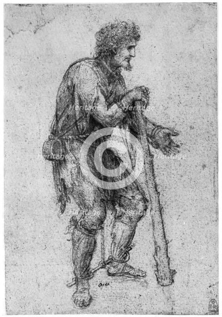Costume Study, late 15th or early 16th century (1954).Artist: Leonardo da Vinci