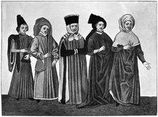 Costumes, 15th century, (1910)