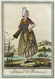 Costumes de Différent Pays, Artisanne de Bordeaux c1797. Creators: Jacques Grasset de Saint-Sauveur, LF Labrousse