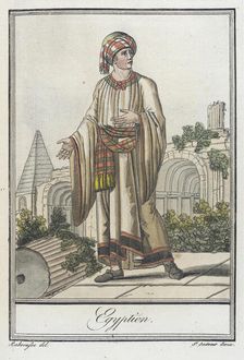 Costumes de Différent Pays, Egyptien c1797. Creators: Jacques Grasset de Saint-Sauveur, LF Labrousse