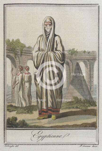 Costumes de Différent Pays, 'Egyptienne', c1797. Creators: Jacques Grasset de Saint-Sauveur, LF Labrousse.