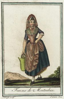 Costumes de Différent Pays, Femme de Montauban c1797. Creators: Jacques Grasset de Saint-Sauveur, LF Labrousse