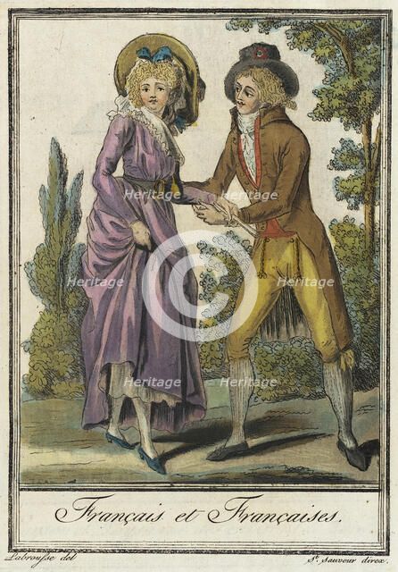 Costumes de Différent Pays, 'Français et Françaises.', c1797. Creators: Jacques Grasset de Saint-Sauveur, LF Labrousse.