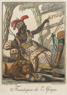 Costumes de Différent Pays, Frontispice de l'Afrique c1797. Creator: Jacques Grasset de Saint-Sauveur