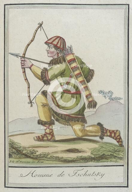 Costumes de Différent Pays, 'Homme de Tschutsky', c1797. Creator: Jacques Grasset de Saint-Sauveur.