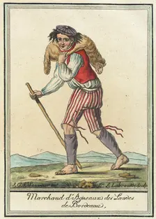 Costumes de Différent Pays, Marchand d'Agneaux des Landes de Bordeaux c1797. Creators: Jacques Grasset de Saint-Sauveur, LF Labrousse