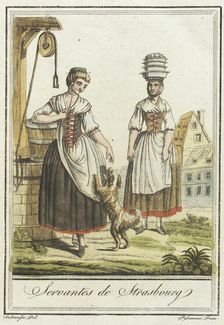 Costumes de Différent Pays, Servantes de Strasbourg c1797. Creators: Jacques Grasset de Saint-Sauveur, LF Labrousse
