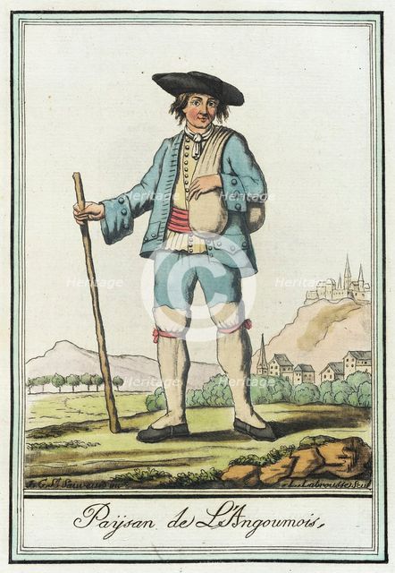 Costumes de Différent Pays, 'Paysan de L'Angoumois', c1797. Creators: Jacques Grasset de Saint-Sauveur, LF Labrousse.