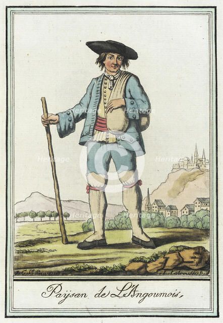 Costumes de Différent Pays, 'Paysan de L'Angoumois', c1797. Creators: Jacques Grasset de Saint-Sauveur, LF Labrousse.