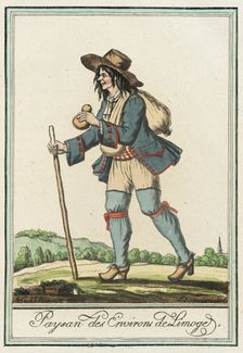 Costumes de Différent Pays, Paysan des Environs de Limoge c1797. Creator: Jacques Grasset de Saint-Sauveur