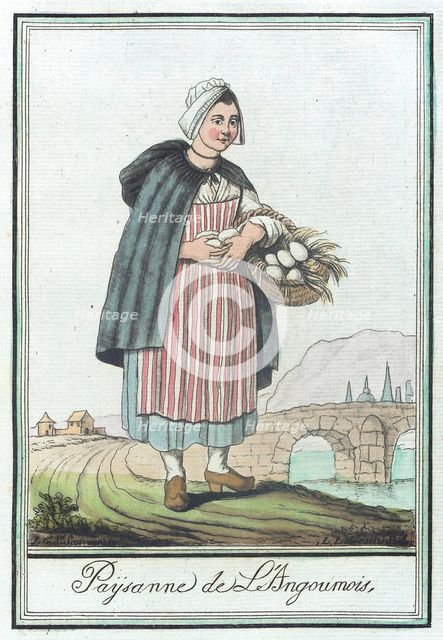 Costumes de Différent Pays, 'Paysanne de L'Angoumois', c1797. Creator: Jacques Grasset de Saint-Sauveur.