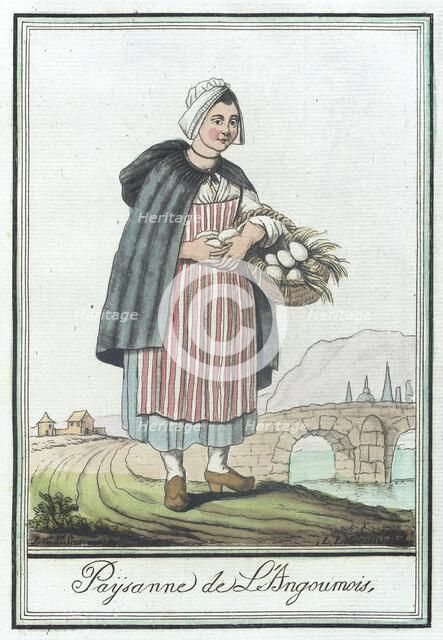 Costumes de Différent Pays, 'Paysanne de L'Angoumois', c1797. Creator: Jacques Grasset de Saint-Sauveur.