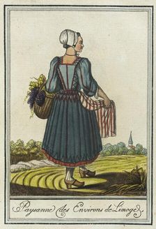 Costumes de Différent Pays, Paysanne des Environs de Limoge c1797. Creator: Jacques Grasset de Saint-Sauveur