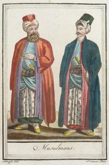 Costumes de Différents Pays, Musulmans c1797. Creator: Jacques Grasset de Saint-Sauveur